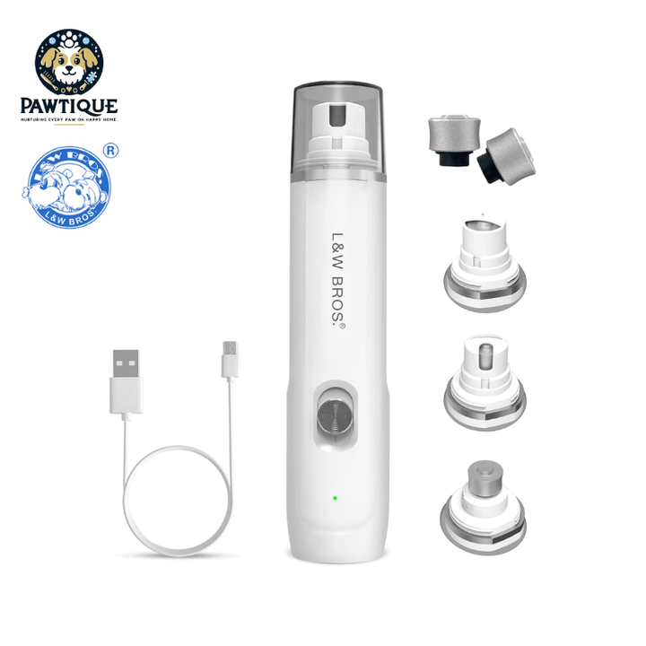 L&amp;W BROS Rechargeable Nail Grinder Low - Noise - Pawtique