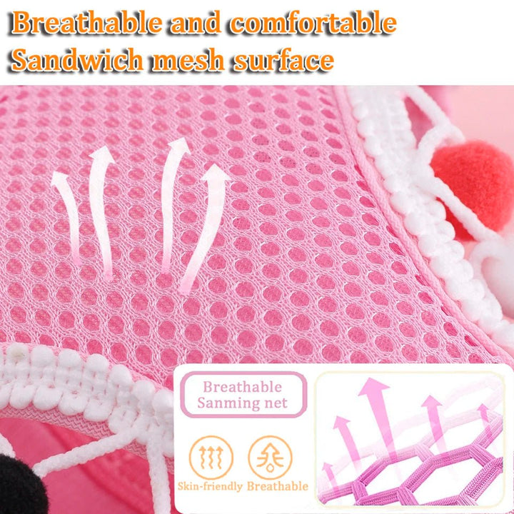 Mesh Small Dog Harness Adjustable Ball Lace Cute Summer - Pawtique