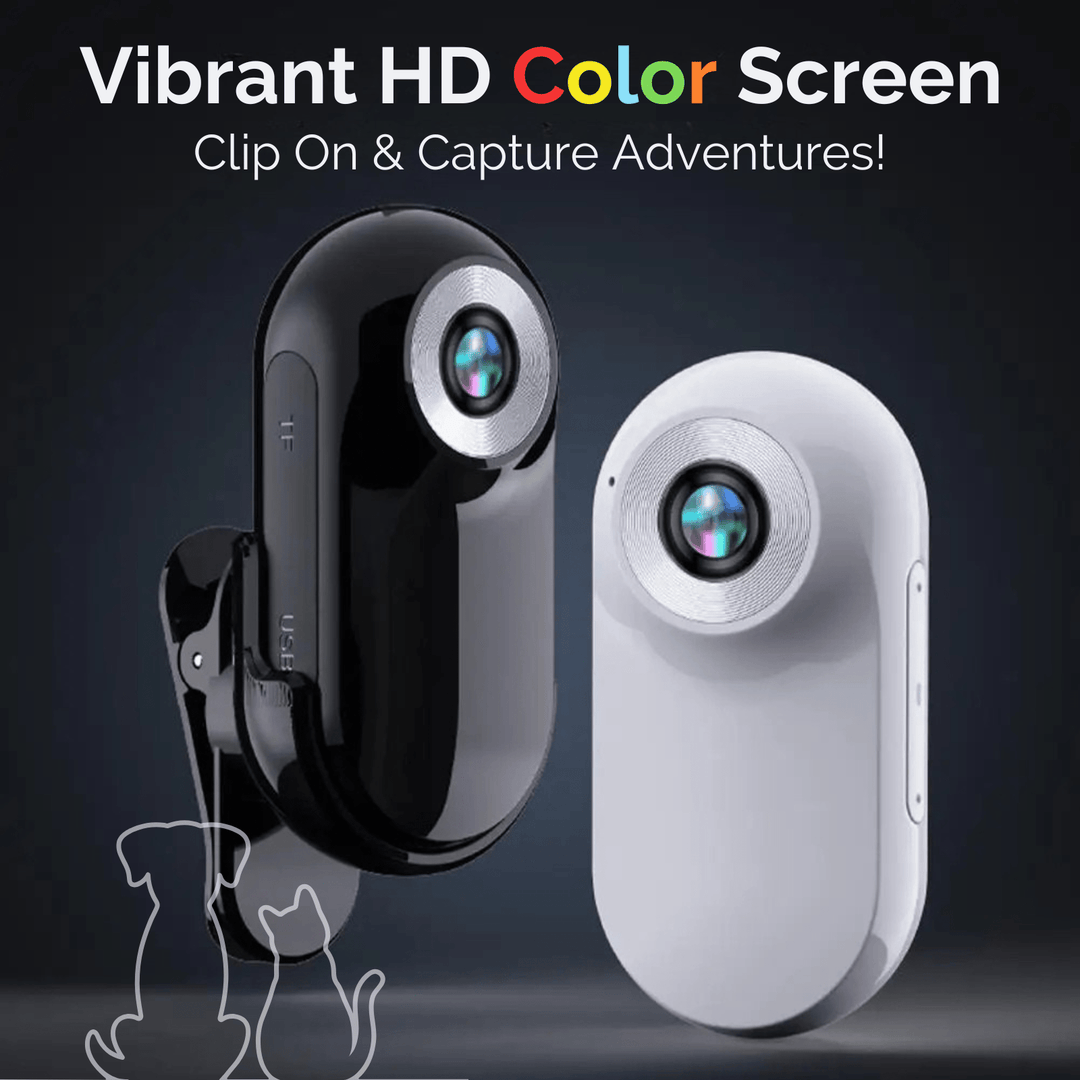 Mini Collar Camera with Video &amp; Wide Angle Lens - Pawtique