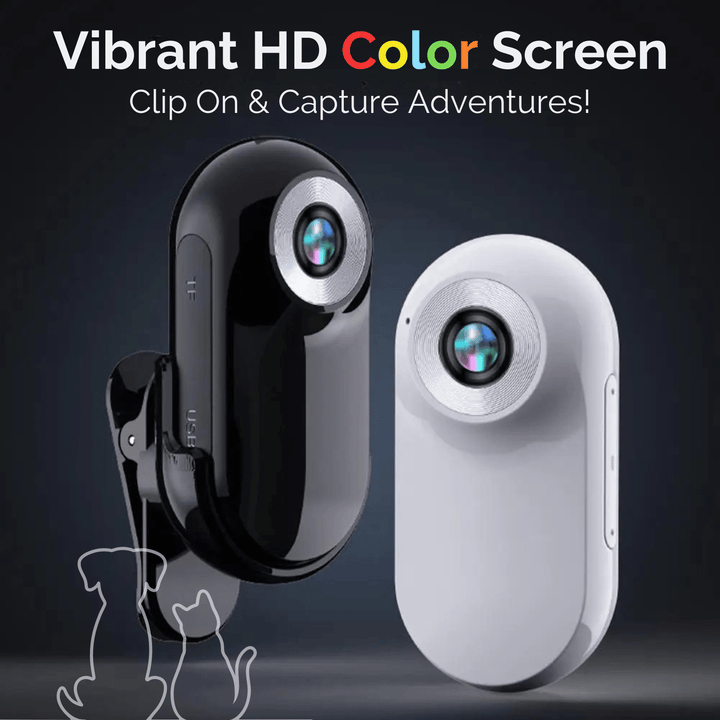 Mini Collar Camera with Video &amp; Wide Angle Lens - Pawtique