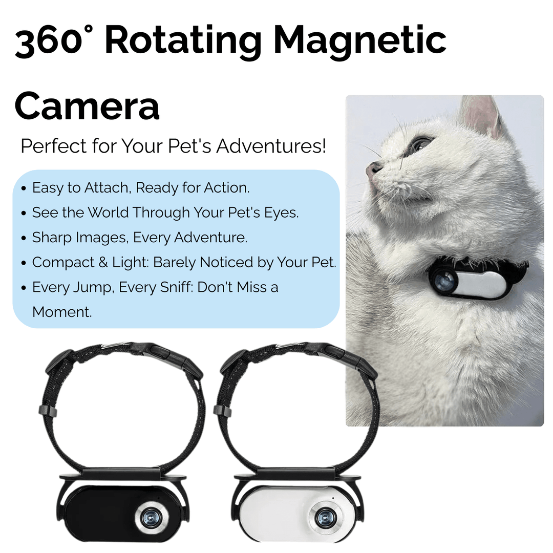 Mini Collar Camera with Video &amp; Wide Angle Lens - Pawtique