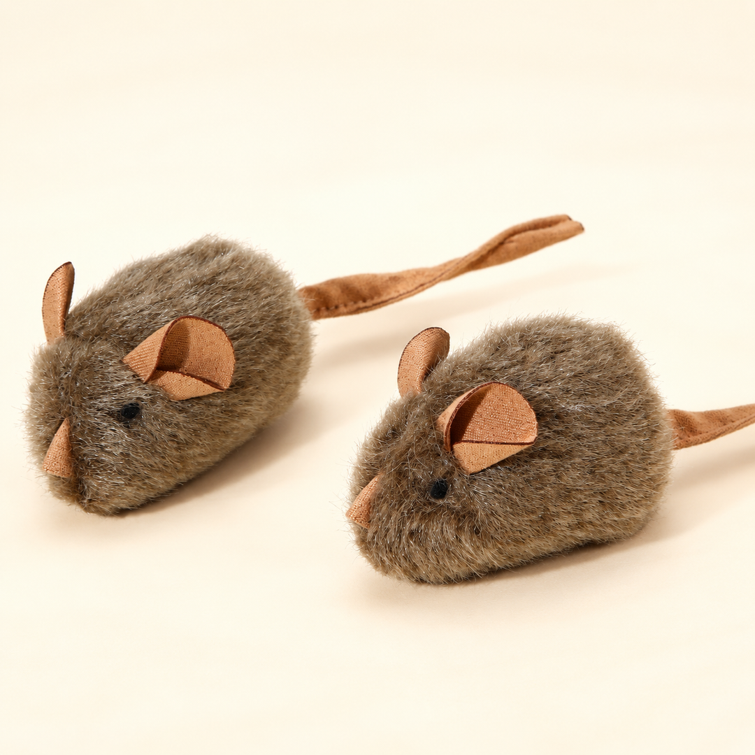 Pawtique squeaking mouse cat toy hero