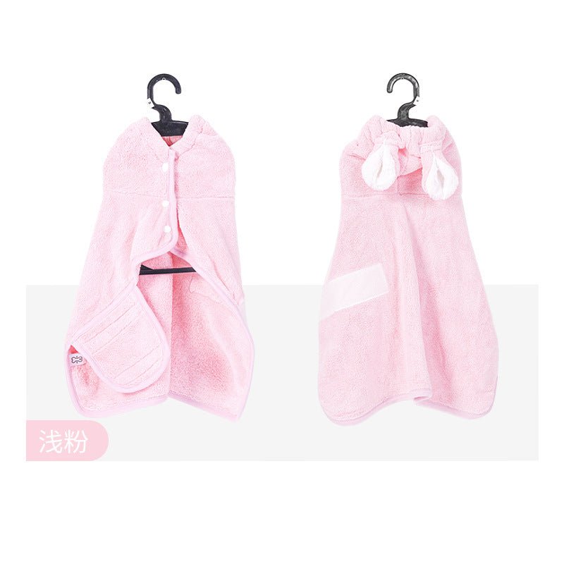 New Quick - Drying Absorbent Pet Bathrobe Towel - Pawtique
