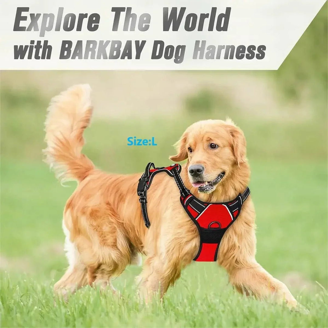 No Pull Dog Harness – For Large Dogs with Front Clip - Pawtique