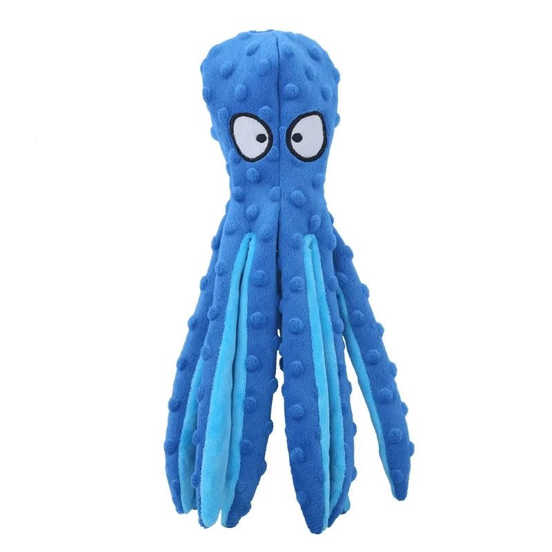 Octopus Plush Squeaky Dog Toy - Pawtique