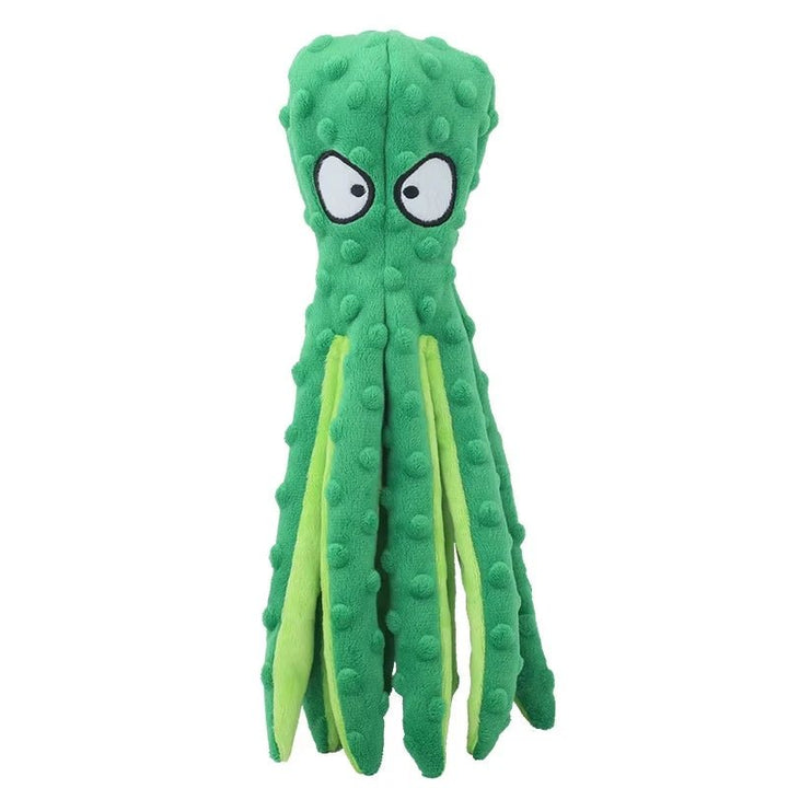 Octopus Plush Squeaky Dog Toy - Pawtique