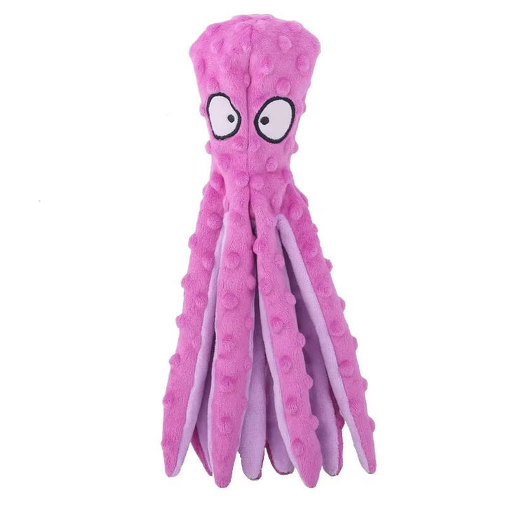 Octopus Plush Squeaky Dog Toy - Pawtique