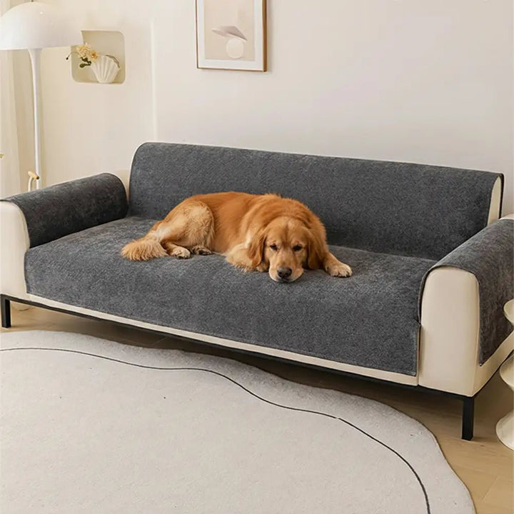 One-Piece Chenille Scratch-Resistant Durable Water-Repellent Non-Slip Couch Cover - Pawtique