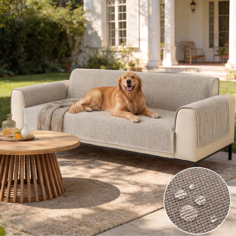 One-Piece Chenille Scratch-Resistant Durable Water-Repellent Non-Slip Couch Cover - Pawtique