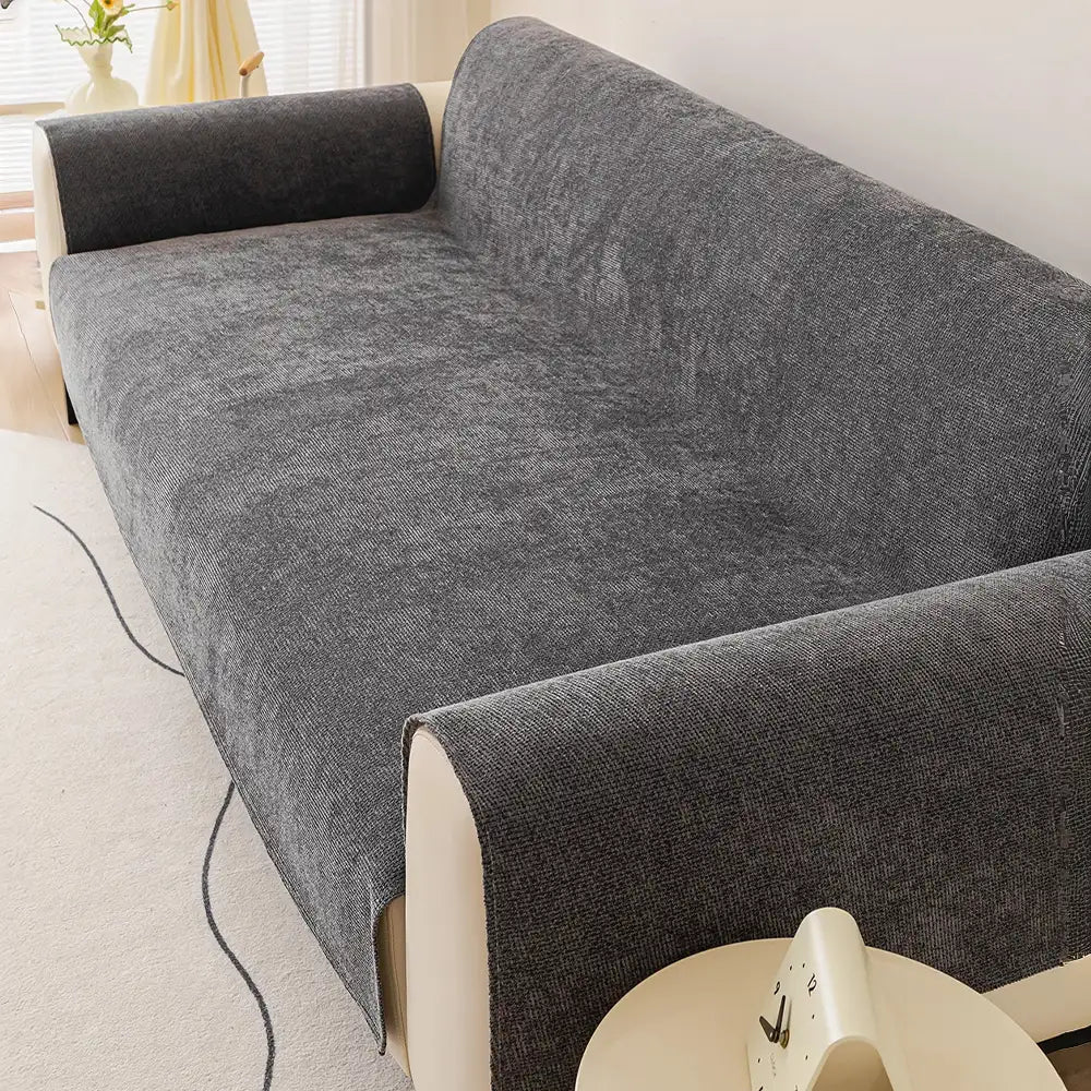 One-Piece Chenille Scratch-Resistant Durable Water-Repellent Non-Slip Couch Cover - Pawtique