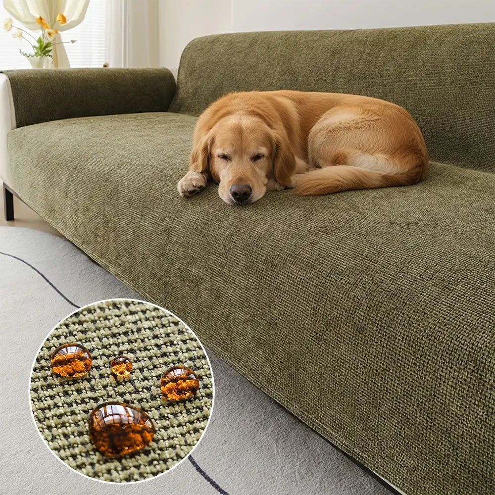 One-Piece Chenille Scratch-Resistant Durable Water-Repellent Non-Slip Couch Cover - Pawtique