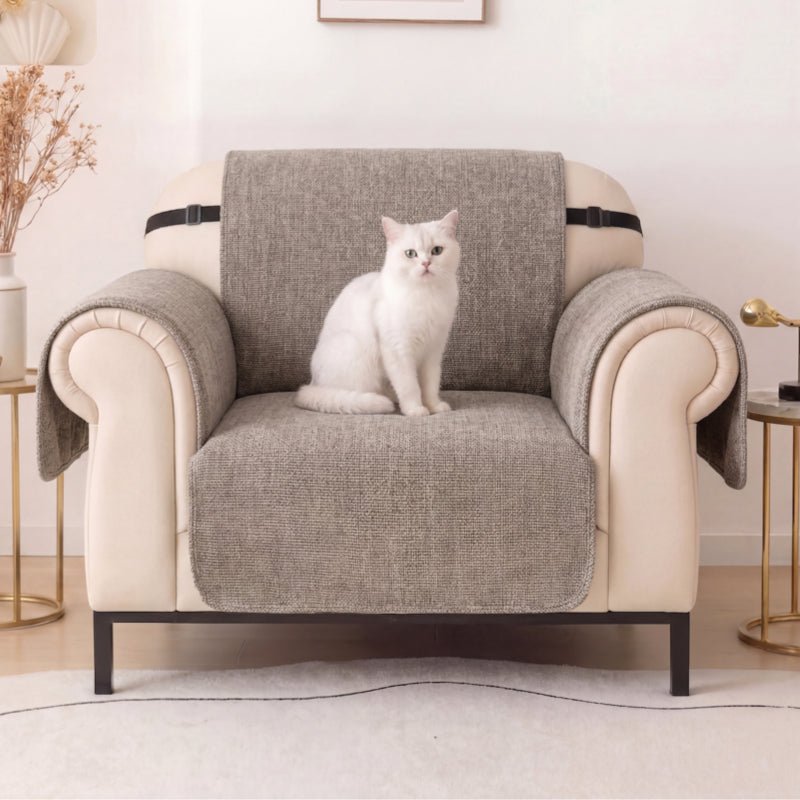 One-Piece Chenille Scratch-Resistant Durable Water-Repellent Non-Slip Recliner Chair Covers - Pawtique