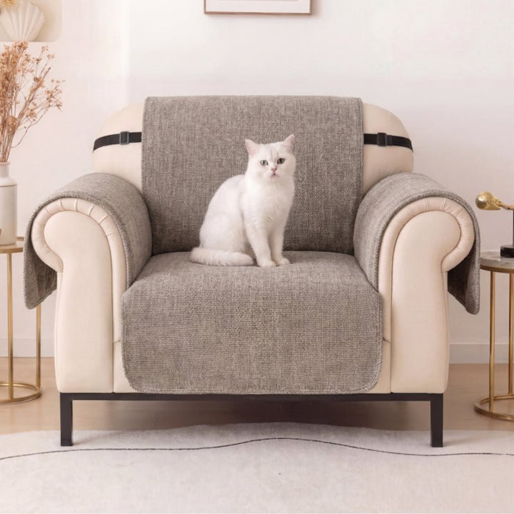 One-Piece Chenille Scratch-Resistant Durable Water-Repellent Non-Slip Recliner Chair Covers - Pawtique