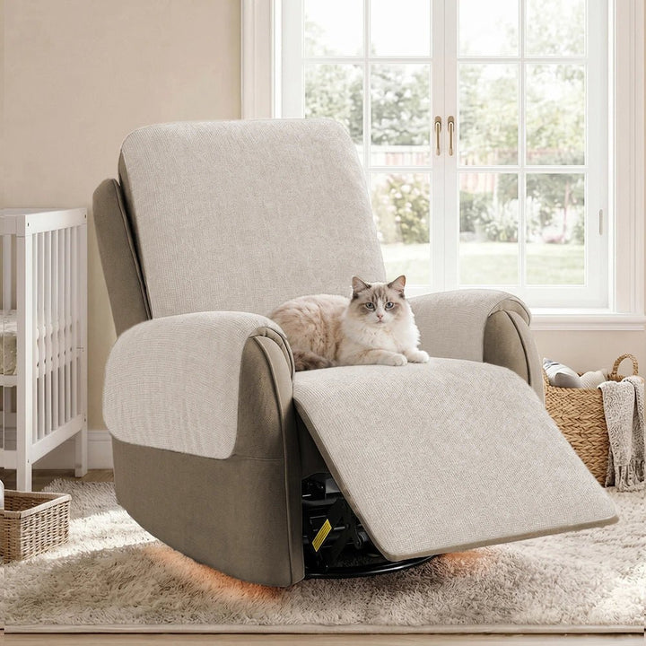 One-Piece Chenille Scratch-Resistant Durable Water-Repellent Non-Slip Recliner Chair Covers - Pawtique