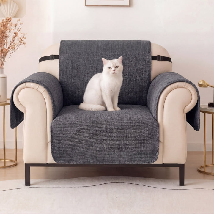 One-Piece Chenille Scratch-Resistant Durable Water-Repellent Non-Slip Recliner Chair Covers - Pawtique
