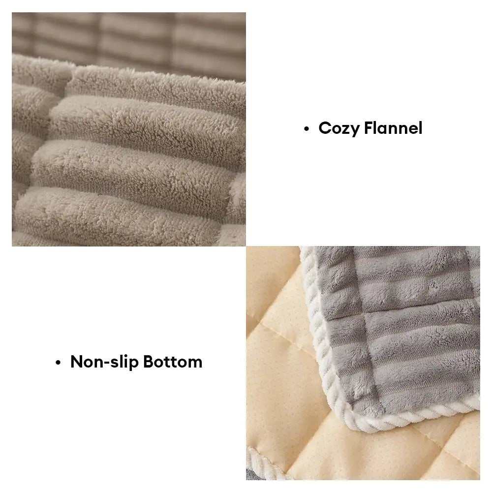 One-Piece Cozy Flannel Sofa Protection Non-Slip Waterproof Sectional Couch Cover - Pawtique