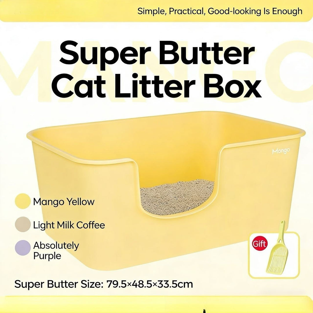 Open Top Cat Litter Box - Pawtique