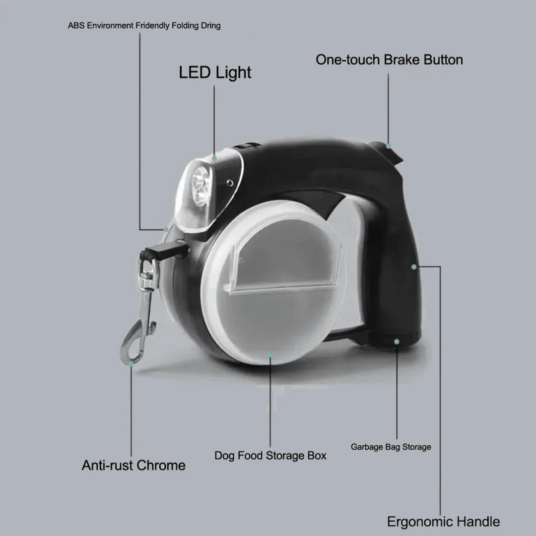 PawGlow 5 - in - 1 Dog Leash - Pawtique