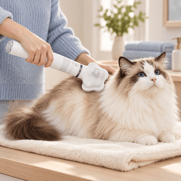 Pawtique AirGroom™ 3-in-1 Pet Dryer Brush - Pawtique