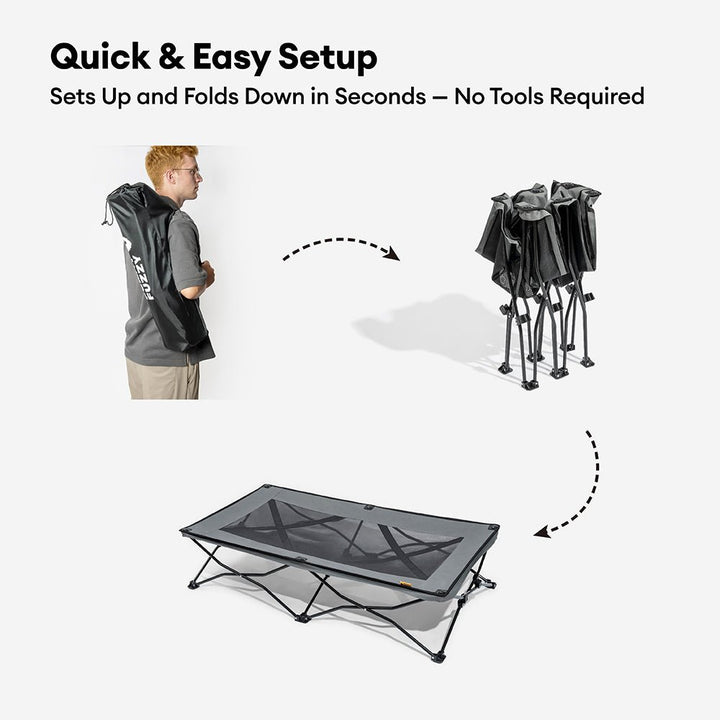 Pawtique AirLift™ Folding Elevated Dog Cot - Pawtique
