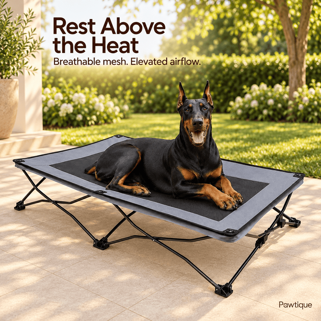 Pawtique AirLift™ Folding Elevated Dog Cot - Pawtique