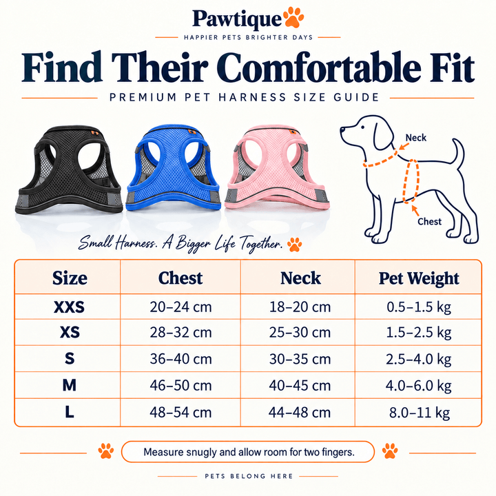Pawtique AirMesh™ Reflective Step-In Pet Harness - Pawtique