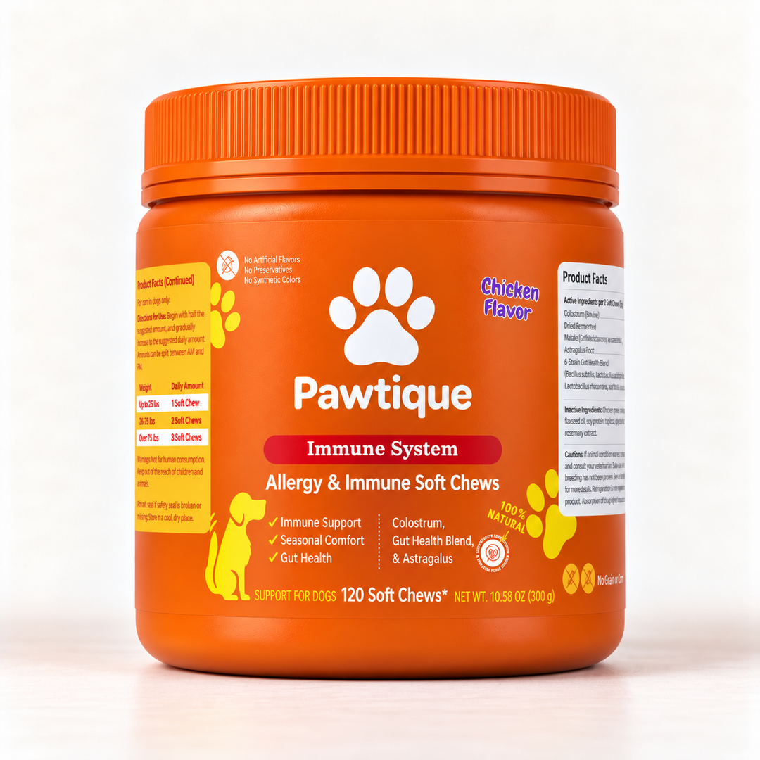 Pawtique Allergy & Immune Soft Chews for Dogs — Chicken, 120 Count - Pawtique