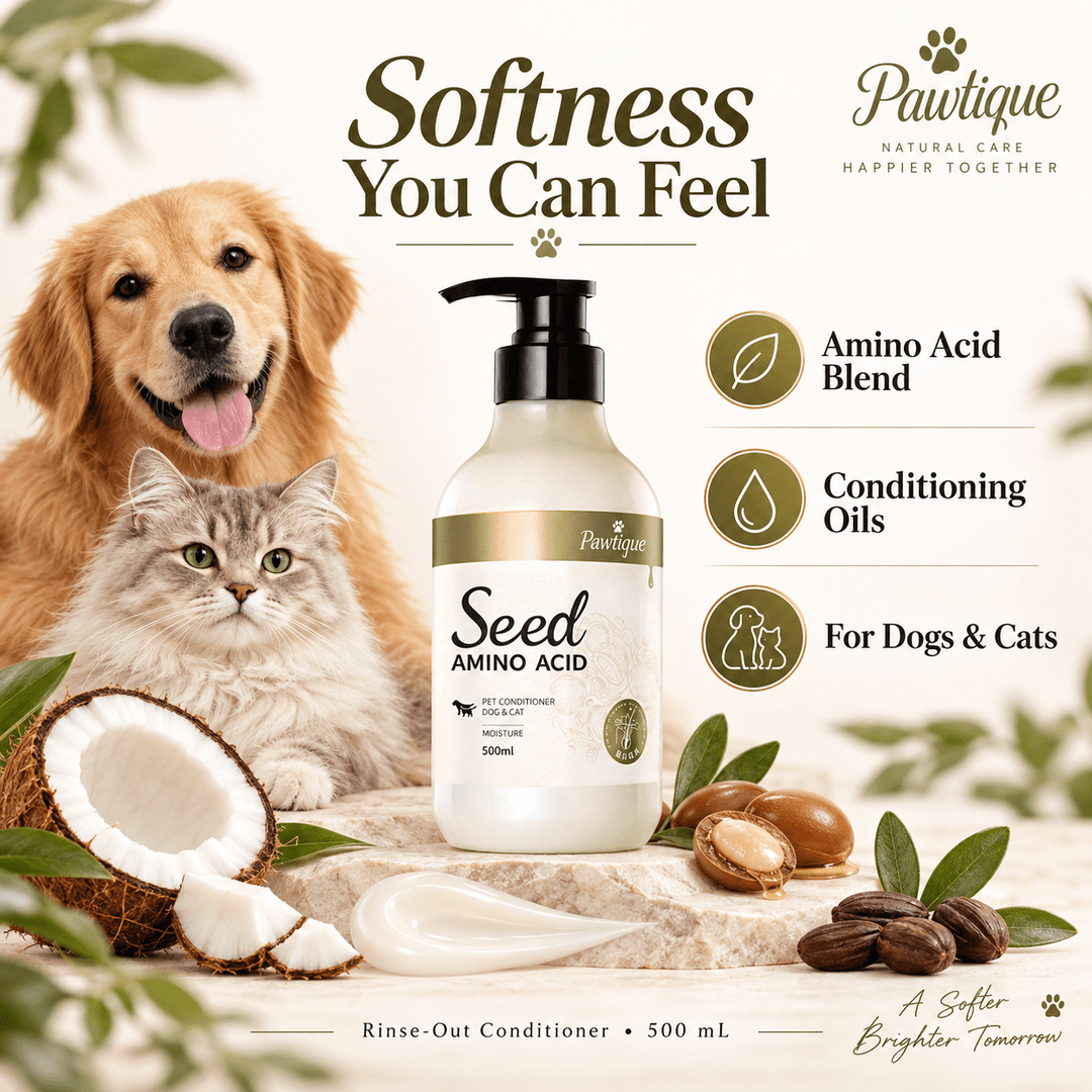 Pawtique AminoSoft™ Pet Conditioner for Dogs &amp; Cats – 500 mL - Pawtique