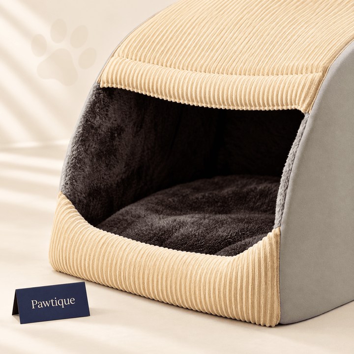 Pawtique ArchHaven™ Semi-Enclosed Dog Bed - Pawtique
