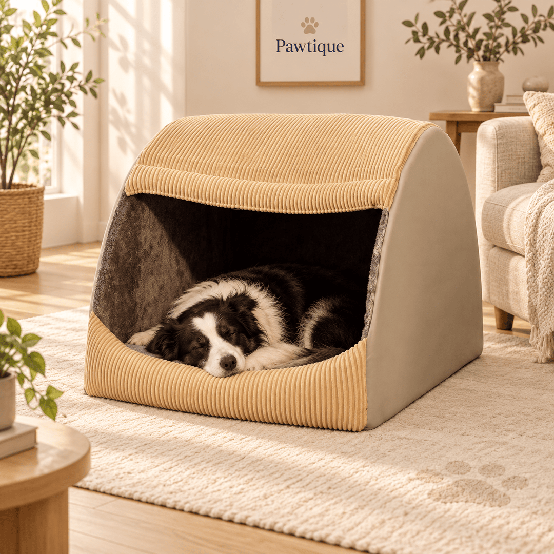 Pawtique ArchHaven™ Semi-Enclosed Dog Bed - Pawtique