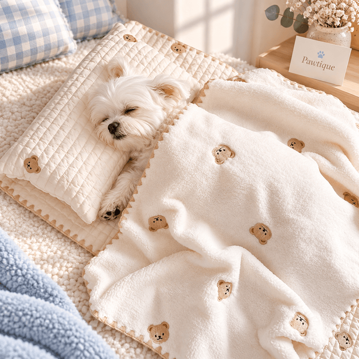 Pawtique BearHug™ 3-Piece Pet Sleep Set - Pawtique