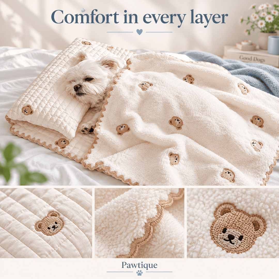 Pawtique BearHug™ 3-Piece Pet Sleep Set - Pawtique