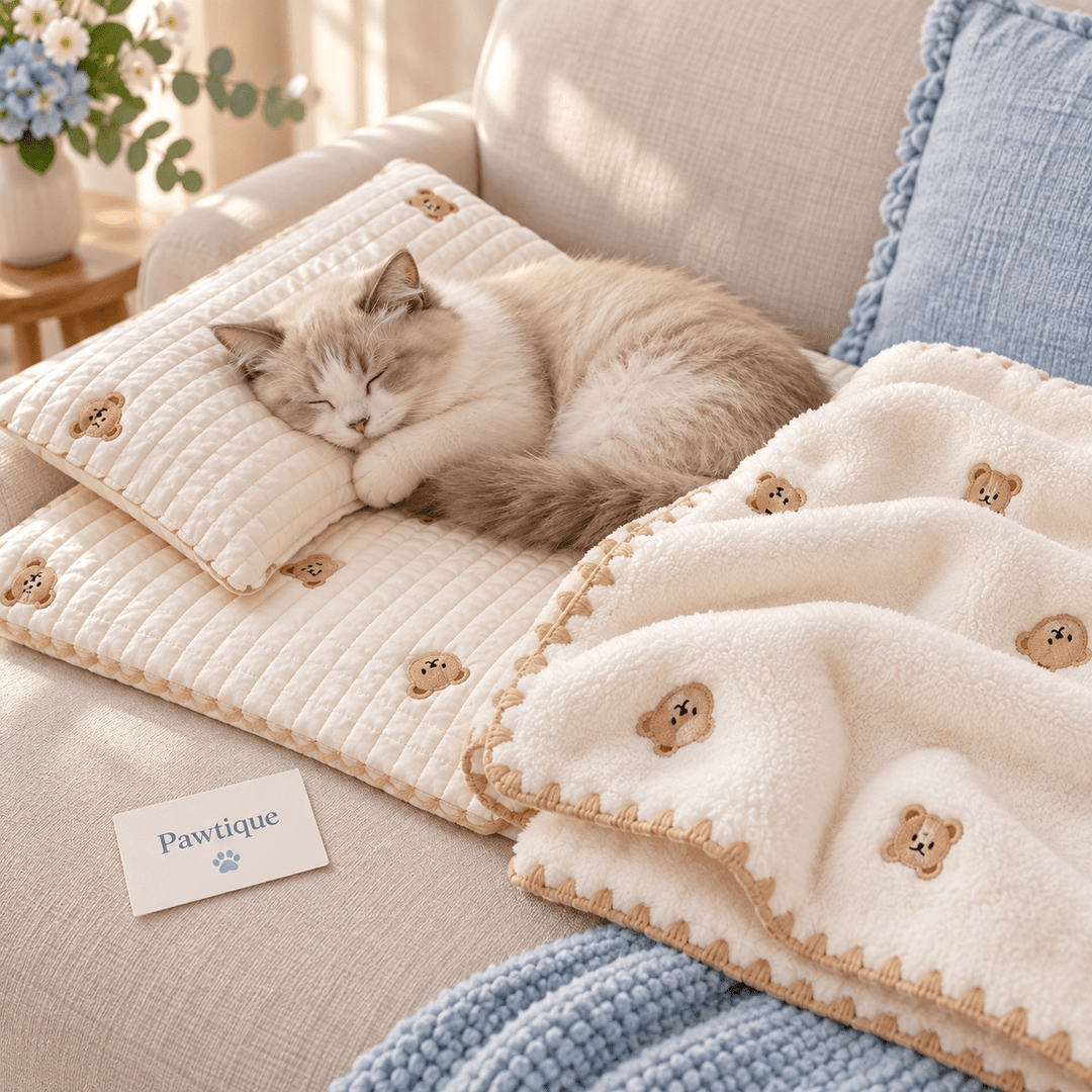 Pawtique BearHug™ 3-Piece Pet Sleep Set - Pawtique