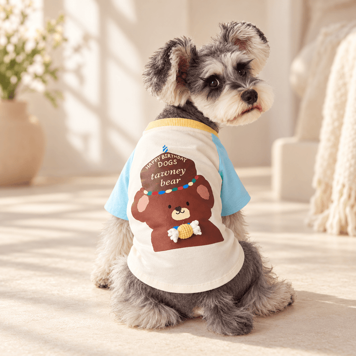 Pawtique Birthday Bear Dog T-Shirt - Pawtique