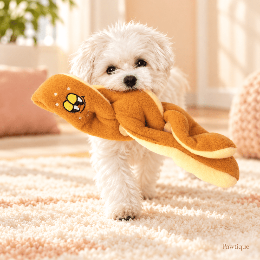 Pawtique BraidBaguette™ Treat-Hiding Plush Dog Toy - Pawtique