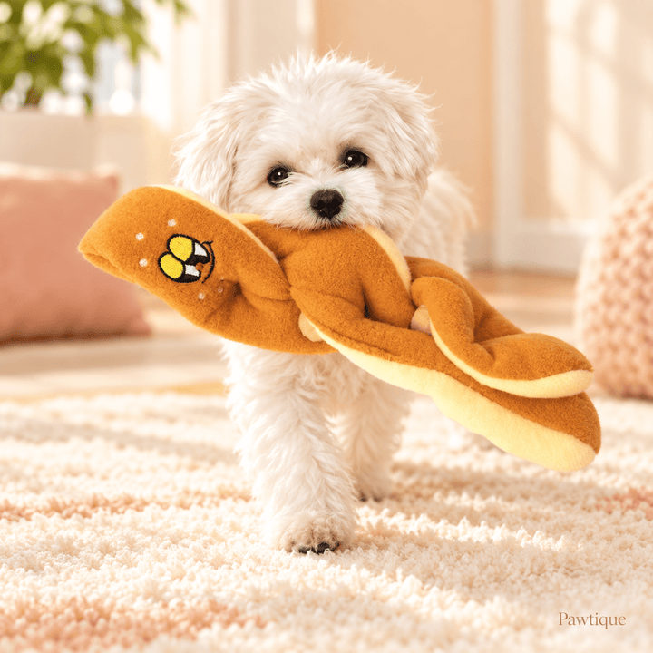 Pawtique BraidBaguette™ Treat-Hiding Plush Dog Toy - Pawtique