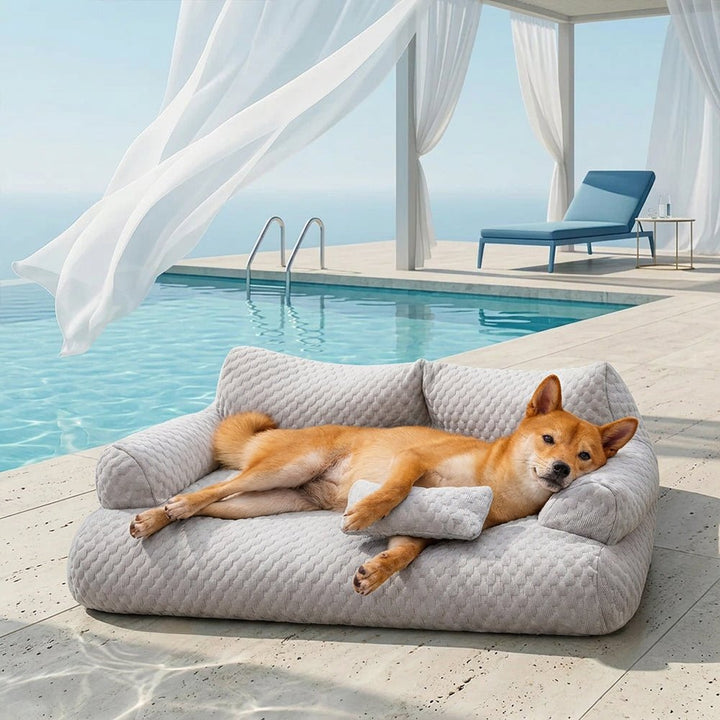 Pawtique BreezeSoft™ Cooling Sofa Pet Bed - Pawtique