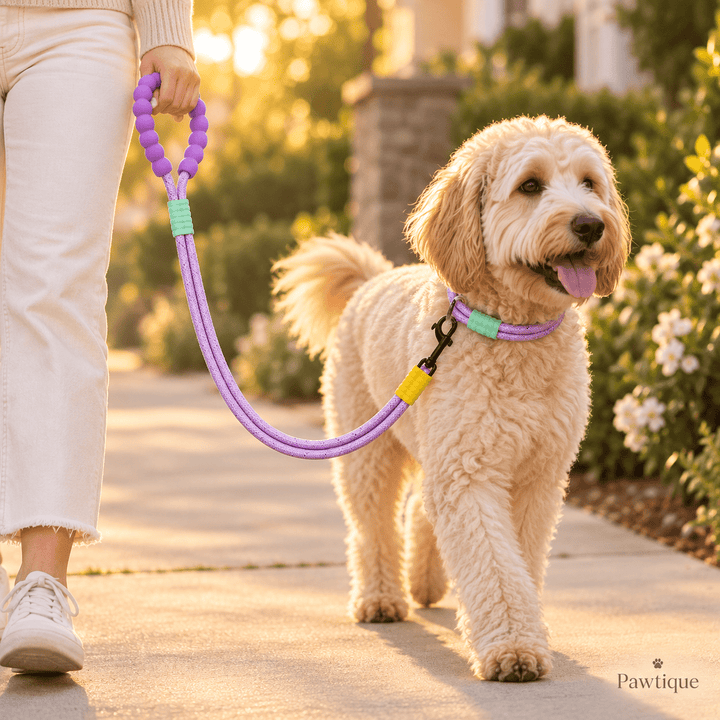 Pawtique BubbleLoop™ Reflective Dog Leash &amp; Slip Collar Set - Pawtique