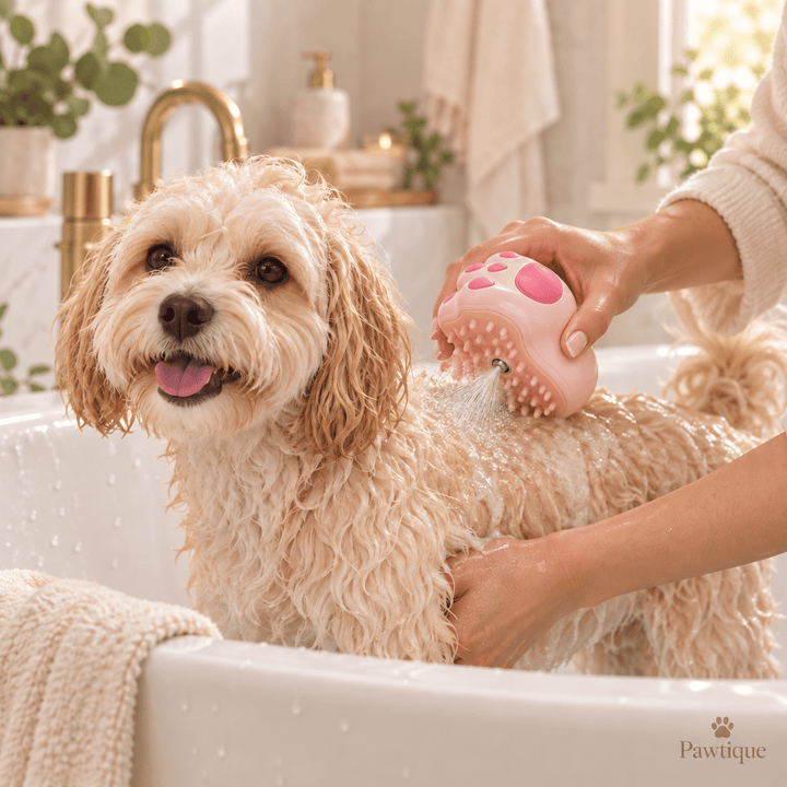 Pawtique BubblePaw™ Rechargeable Spray Bath Brush - Pawtique