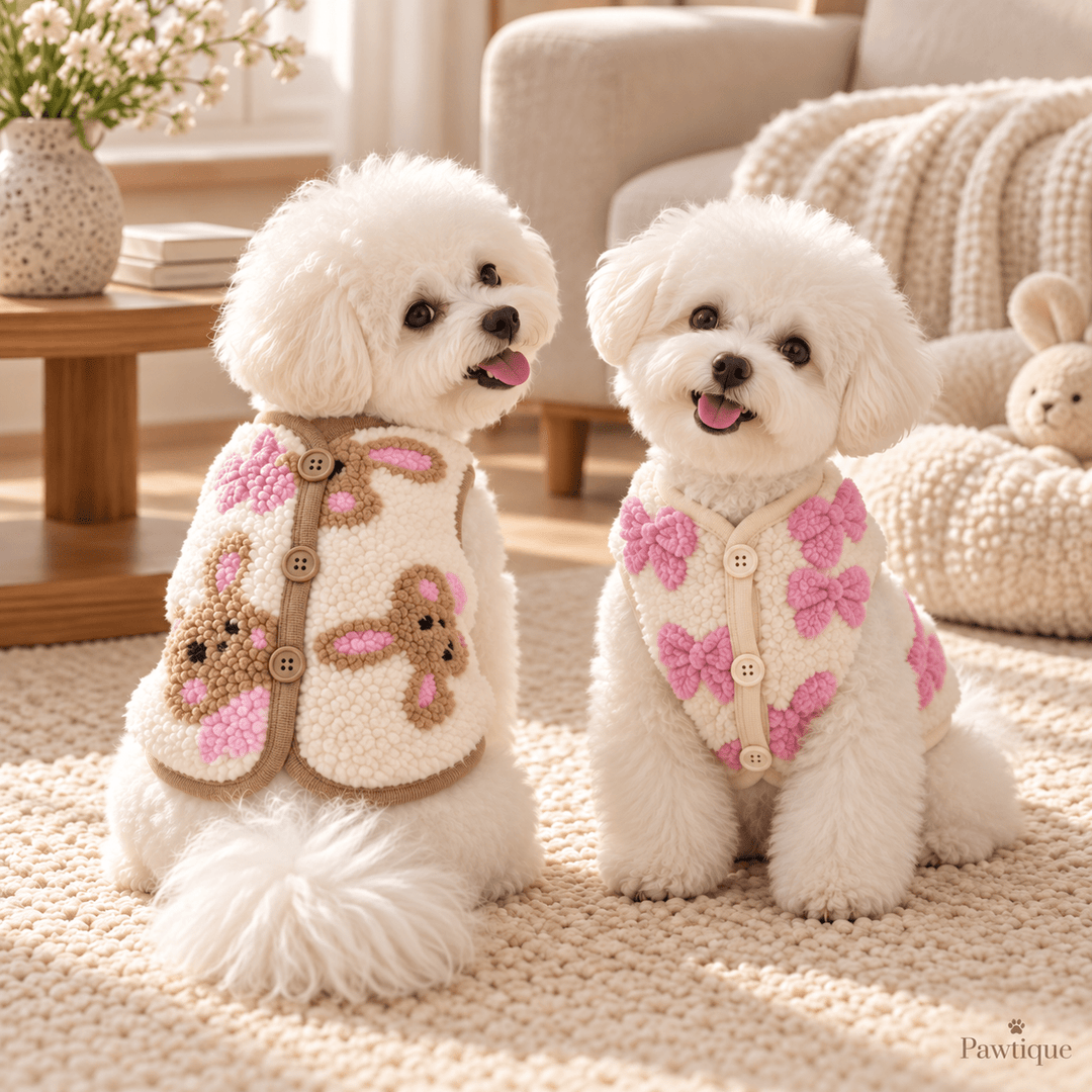 Pawtique BunnyBows™ Fleece Pet Vest - Pawtique