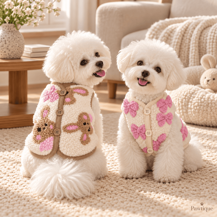 Pawtique BunnyBows™ Fleece Pet Vest - Pawtique
