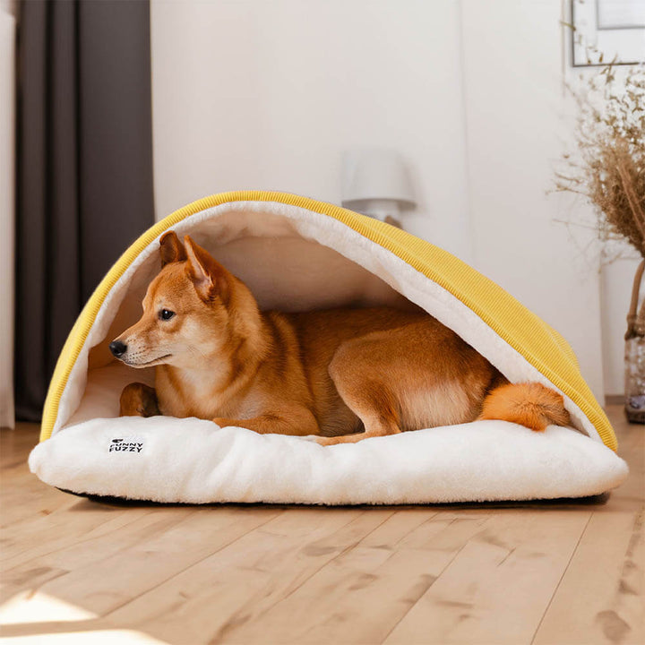 Pawtique BurrowCloud™ Plush Sleeping Bag Dog Bed - Pawtique