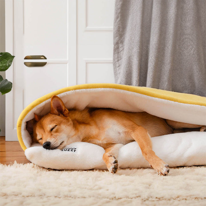 Pawtique BurrowCloud™ Plush Sleeping Bag Dog Bed - Pawtique