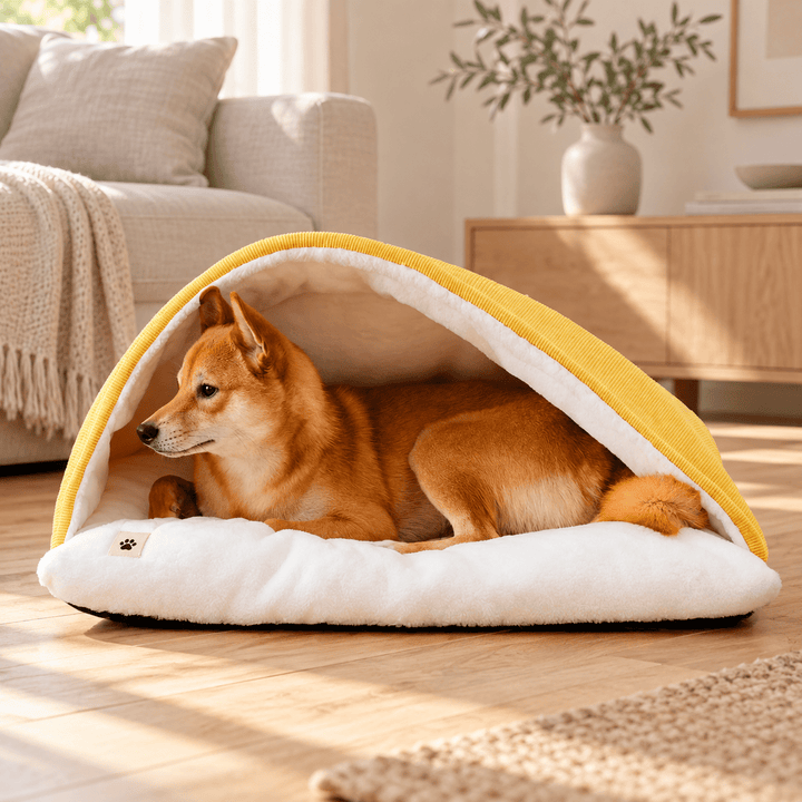 Pawtique BurrowCloud™ Plush Sleeping Bag Dog Bed - Pawtique