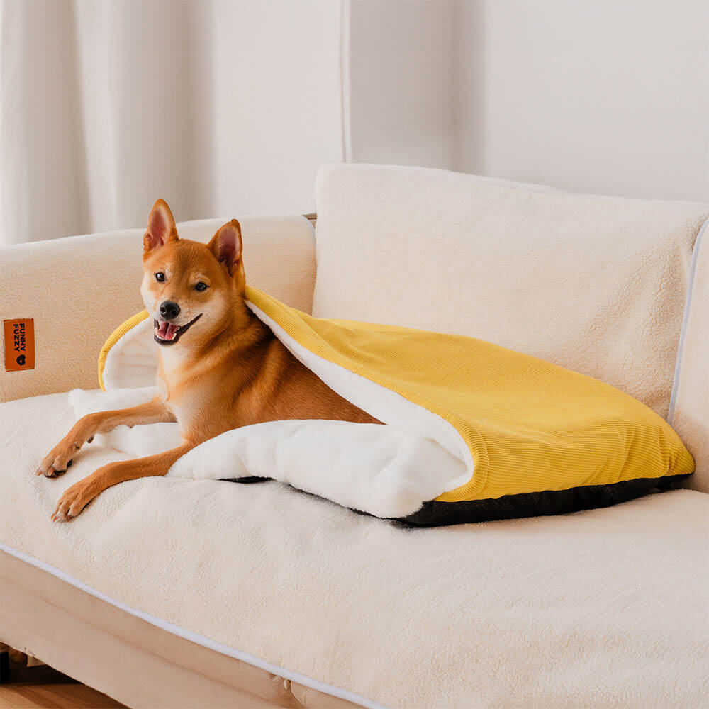 Pawtique BurrowCloud™ Plush Sleeping Bag Dog Bed - Pawtique