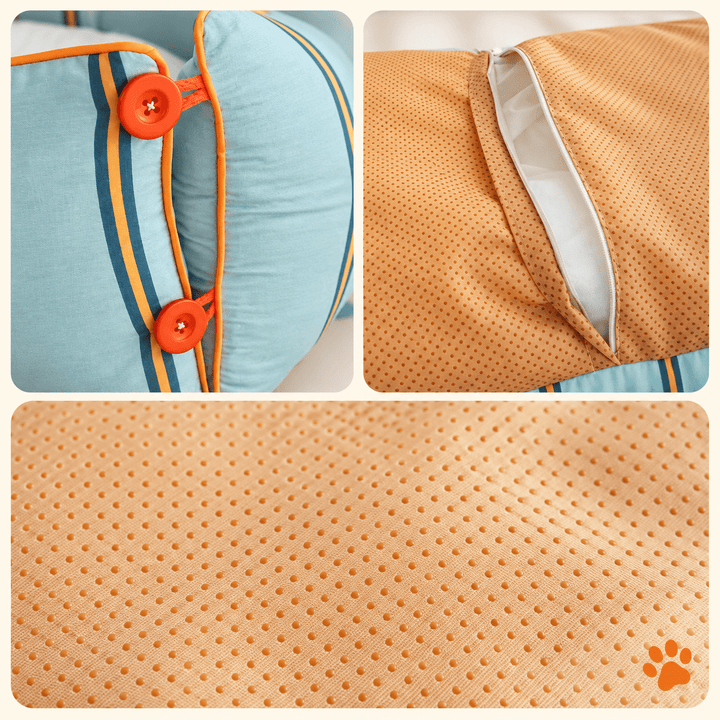Pawtique ButtonNest™ Convertible Bolster Dog Bed - Pawtique