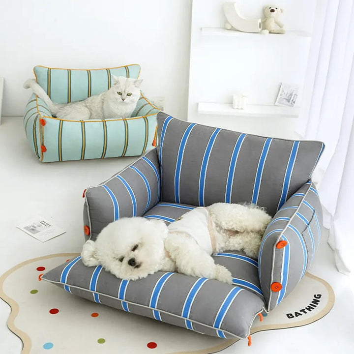 Pawtique ButtonNest™ Convertible Bolster Dog Bed - Pawtique