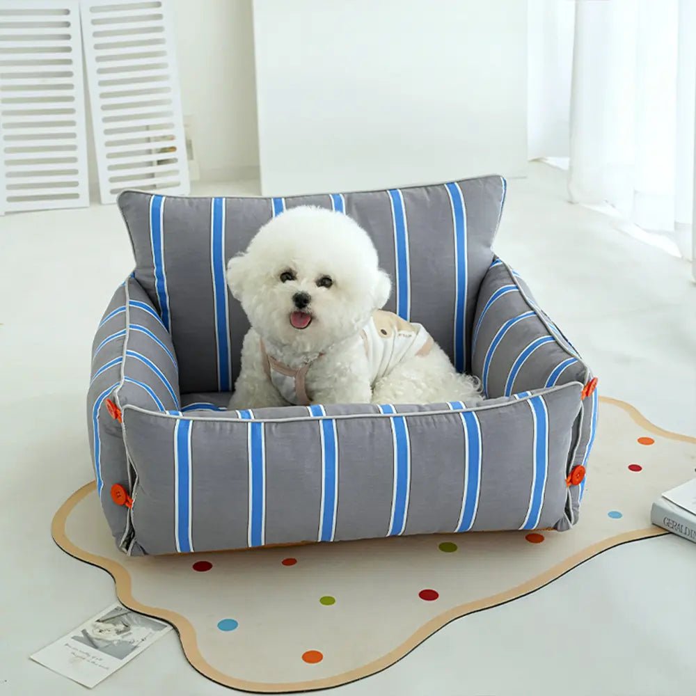Pawtique ButtonNest™ Convertible Bolster Dog Bed - Pawtique