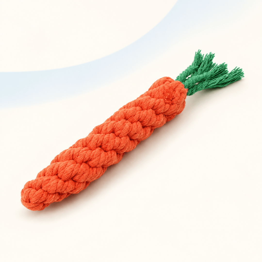 Pawtique Carrot Rope & Plush Character Dog Toys - Pawtique