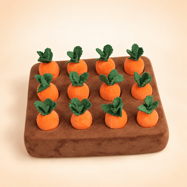 Pawtique CarrotPatch™ 12-Carrot Snuffle Puzzle Toy - Pawtique
